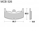 Brzdové obloženie LUCAS MCB 526 organické